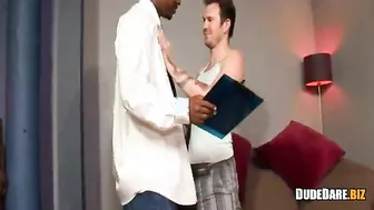 Horny Dude Takes Long Black dick