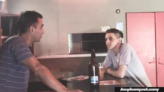 Twink Gets His Hole Fucked Bareback At Gay Club