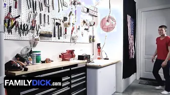 Shy Boy Gets Rammed By Older Man In Garage