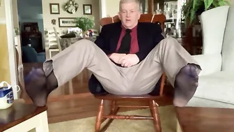 Daddy stripping and masturbating