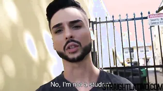 Stunning young Latino barebacked by a stranger for money