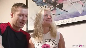 German Mature Psychologist Teach Young Couple How to Fuck
