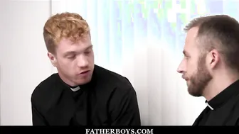 Young Redhead Catholic Priest Sex With Elder Priest In Offic