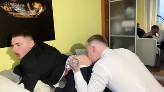 Eating a young tight asshole