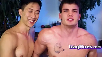 Sexy Asian Jock Barebacks His Cute Friend - Tyler Wu, Kurt Adam
