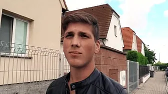 Sexy Twink Bends Over Moans As He Gets His Ass Rammed Hard In Public For Some Money - CZECH HUNTER 557