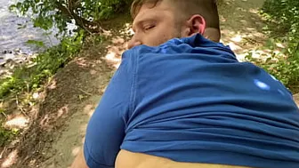 Dream Cub Jason Dutch takes raw married cock by the creek